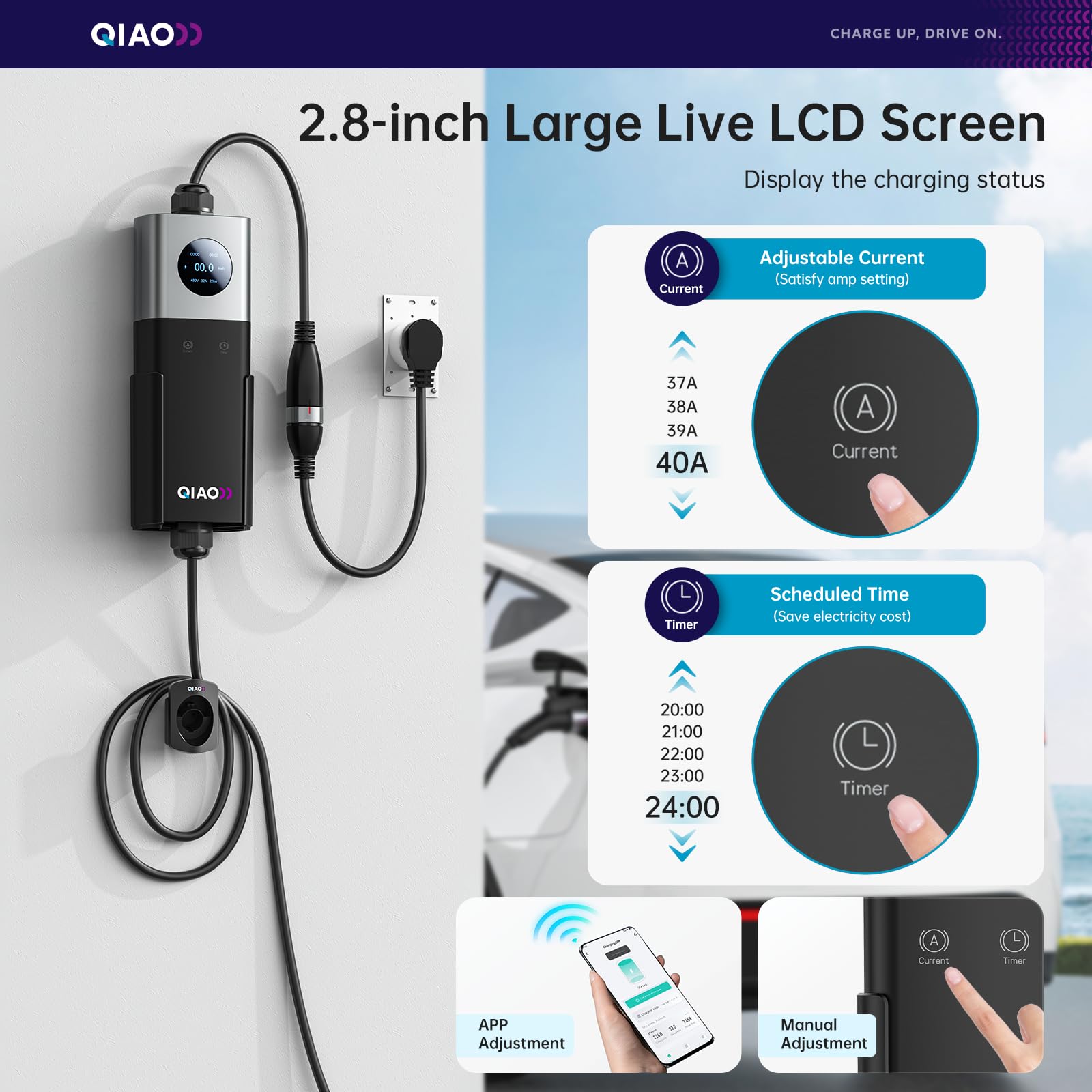 QIAO Level 2 EV Charger SAE J1 - Home Ev Charger recension och pris