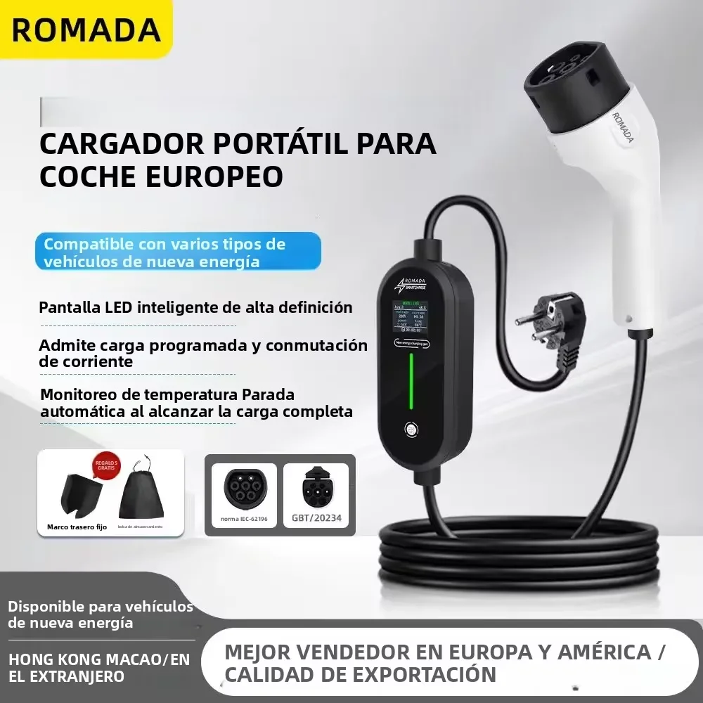 ROMADA 7KW 32A EV Portable Cha - Ev Charger Adapter recension och pris