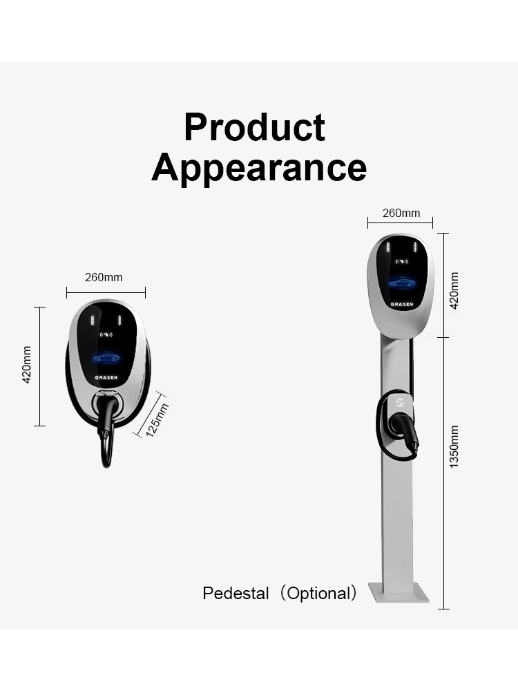 Home EV Charger 7kW 22kW 32A T - Type 2 Charger recension och pris